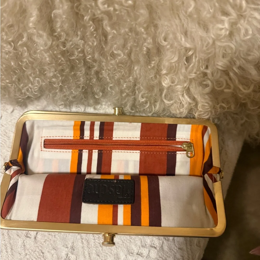 Tasche Burnt Orange Leather Clutch